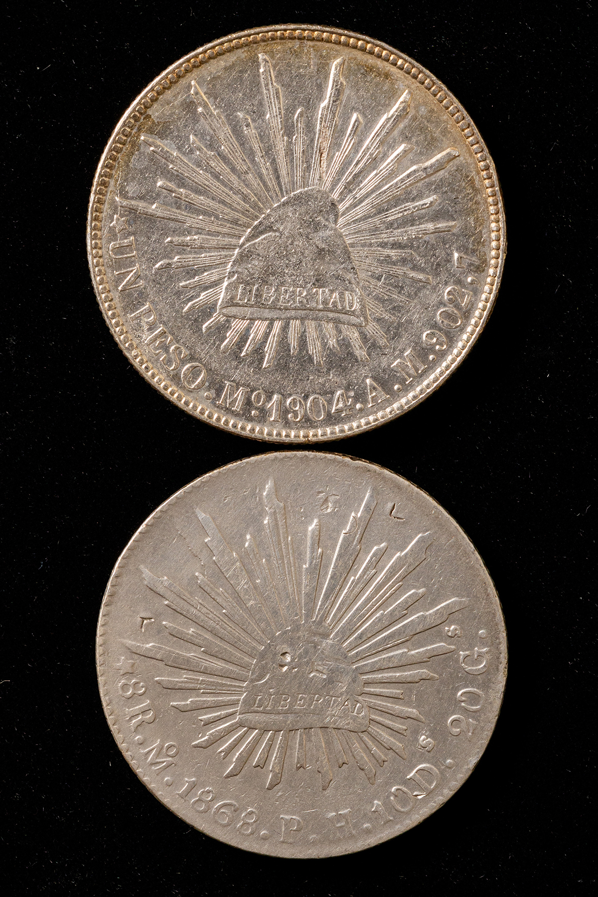 貨幣博物館 | 外国銀貨 計2枚（メキシコ貿易銀）約54g 返品不可 Sold