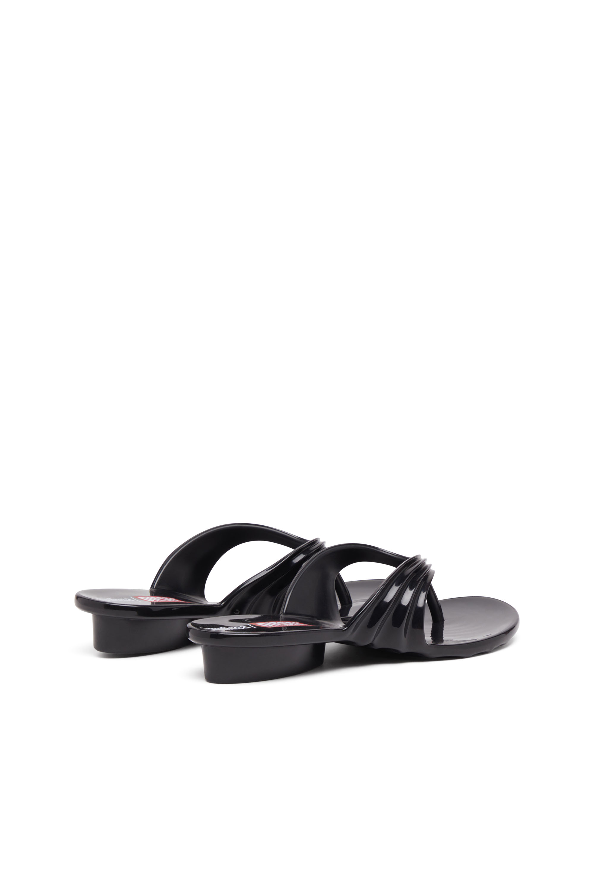 Women's Platform mule in Melflex® | Black | Diesel