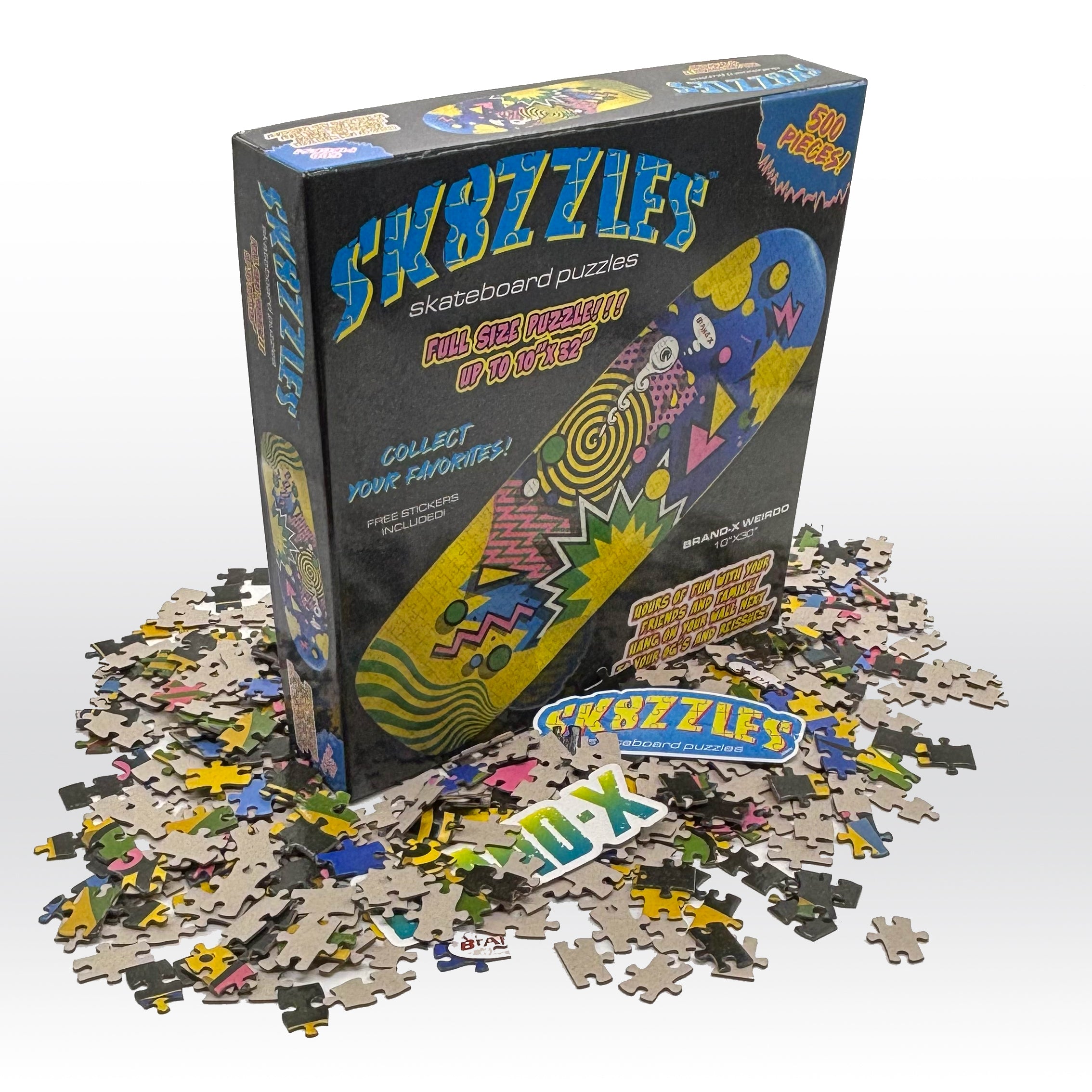 Weirdo Yellow Sk8zzle Skateboard puzzle – Sk8zzles