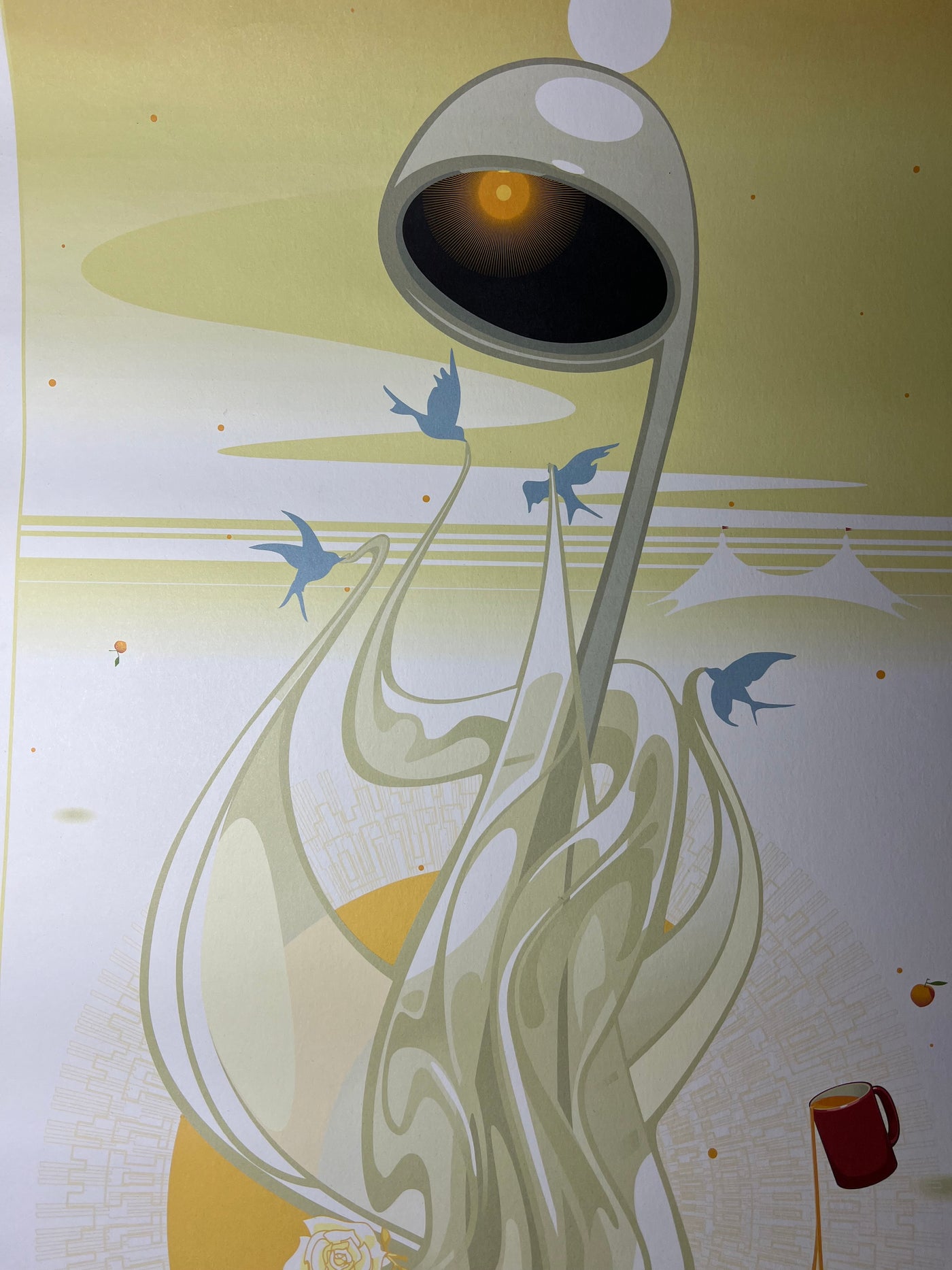 Phish - 2003 Scott Campbell poster SAC Mountain View, CA Shoreline
