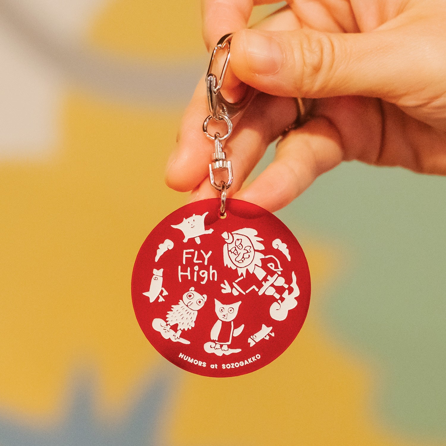 新商品】アクリルキーホルダー（レッド）｜テング校長＆ゆかいな仲間