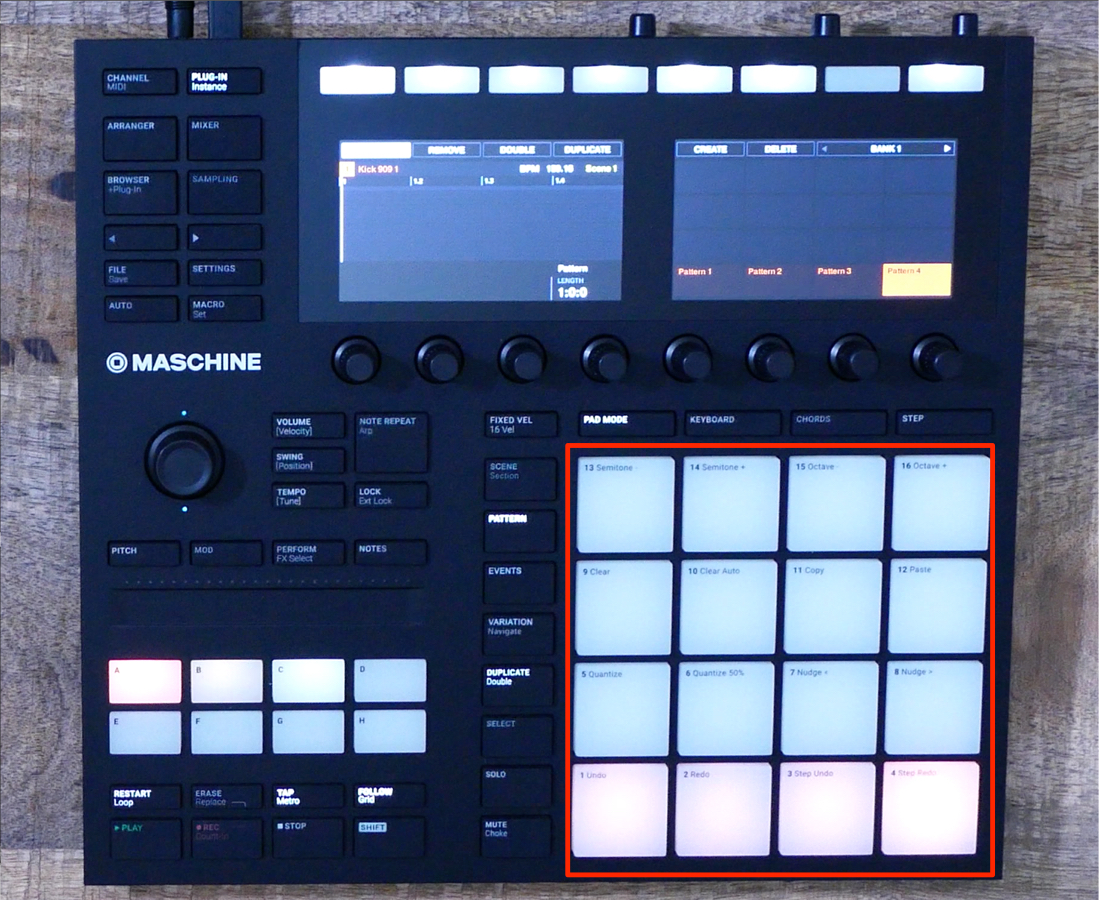 Maschine MK3 の使い方③ パターンの概要と操作