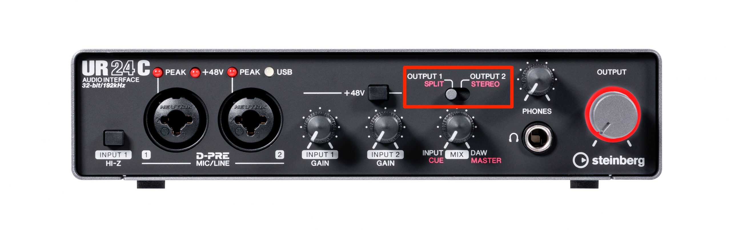 進化を遂げた Steinberg「UR24C」2組のステレオ出力とモニターモード