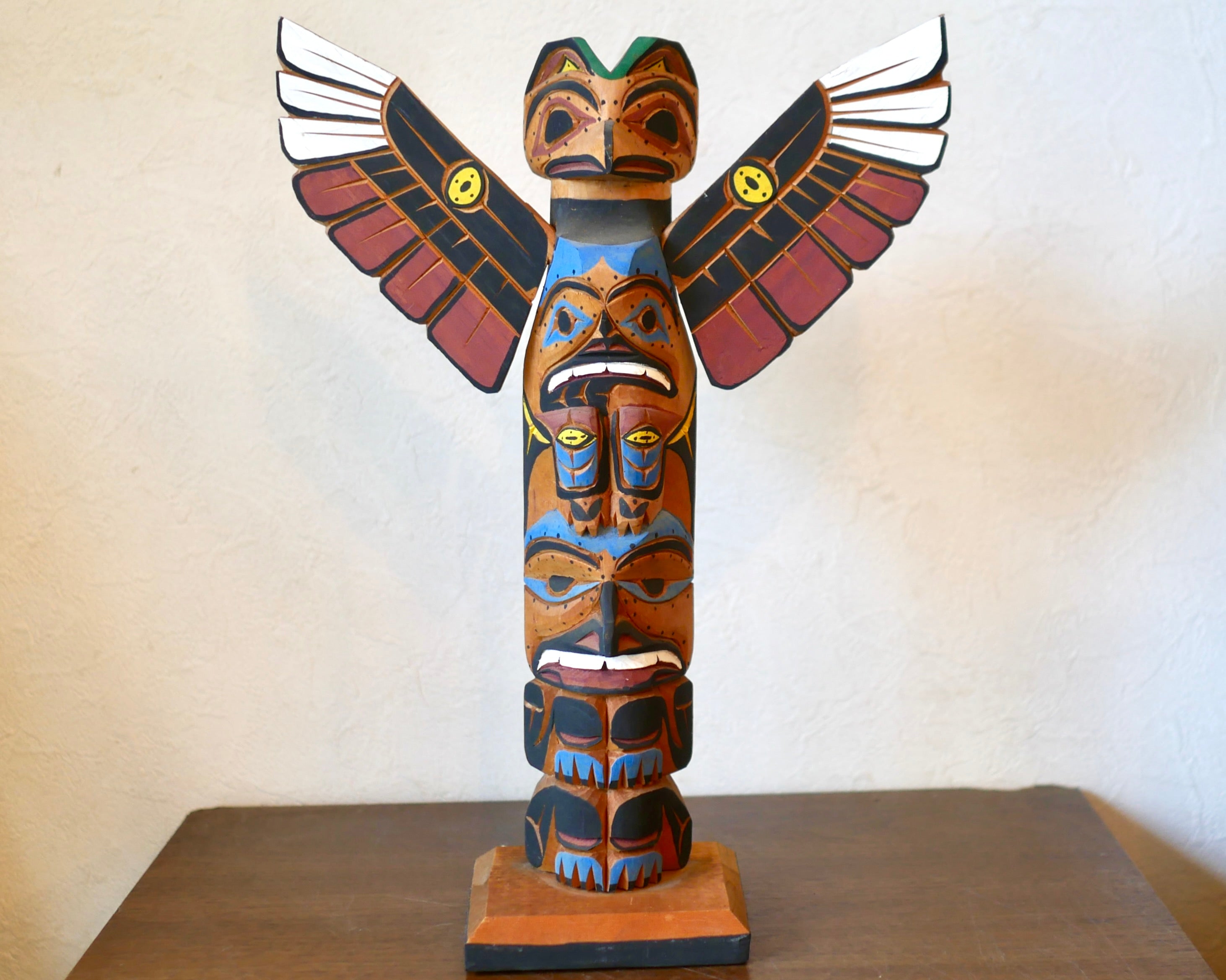 トーテムポール 木彫り 彫刻 Totem Pole – smileantiques