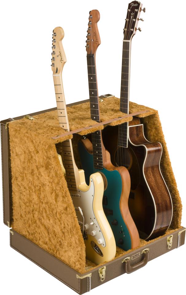 Fender CLASSIC SERIES CASE STAND -3 GUITAR -Brown-【最大3本掛け