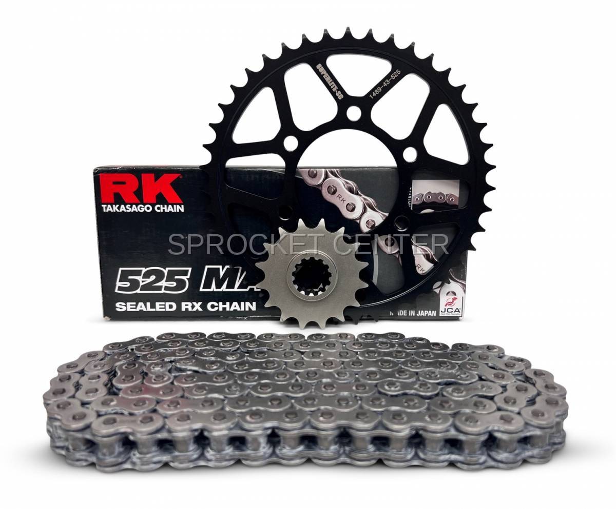 KAWASAKI ZX-10R Ninja (06-07) 525 Steel Sprockets & Chain Kit