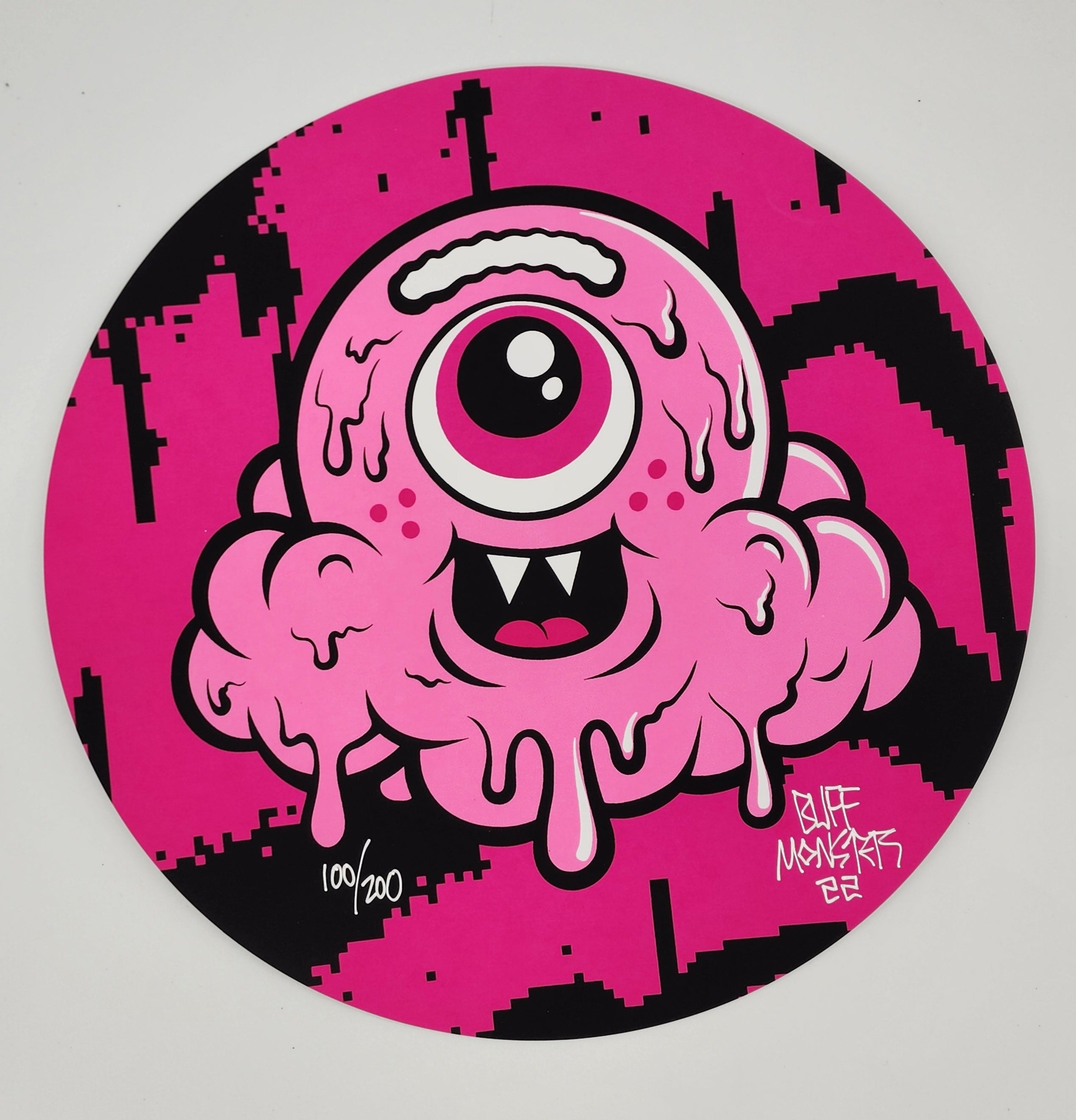 絵画 Buff Monster silkscreen Buff Monster Silkscreen Print – Bearer of the Bolt (18x24