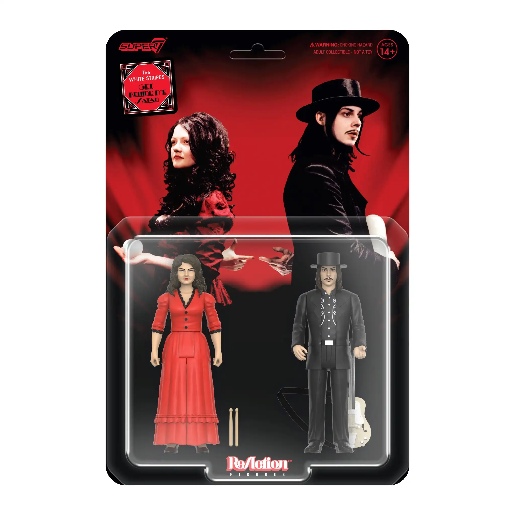 WHITE STRIPES - REACTION FIGURES WV1 - GET BEHIND ME SATAN 2-PACK
