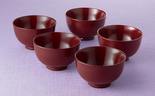 山中塗 汁椀5客揃 汁椀 山中塗 日本製 伝統工芸 工芸品 F6P-2200