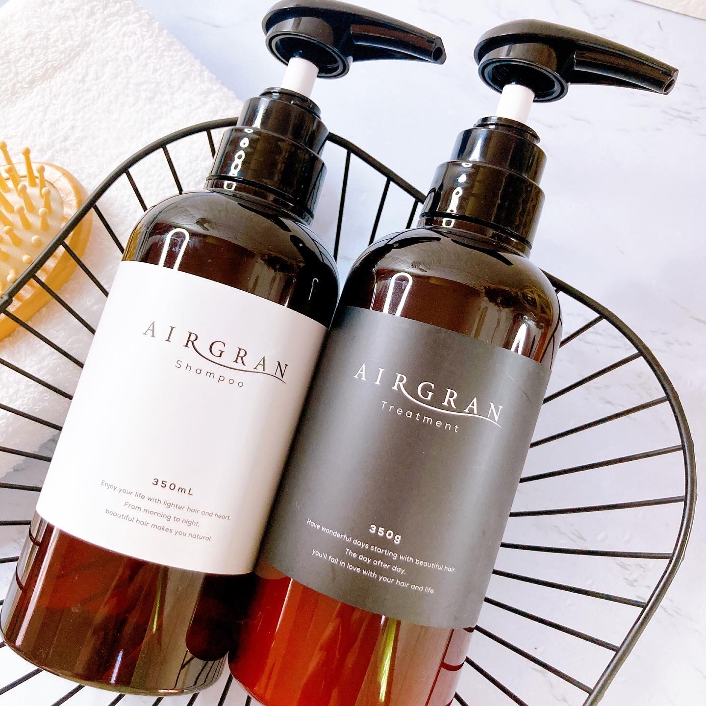 AIRGRAN(エアグラン) ナチュラルストレートシャンプー＆トリートメント