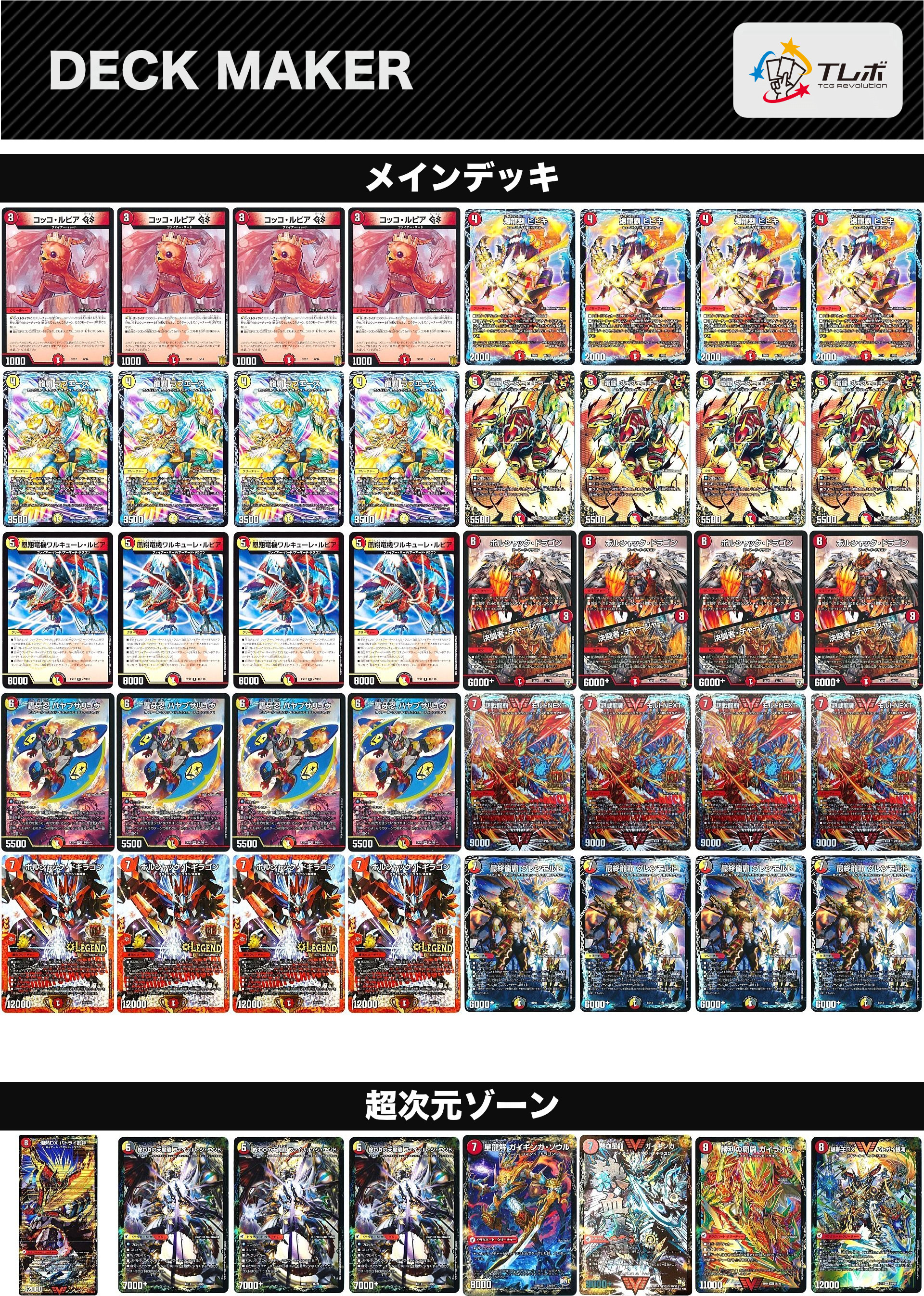 デュエルマスターズ 超戦龍覇モルトNEXT デッキレシピ詳細 | ガチまとめ
