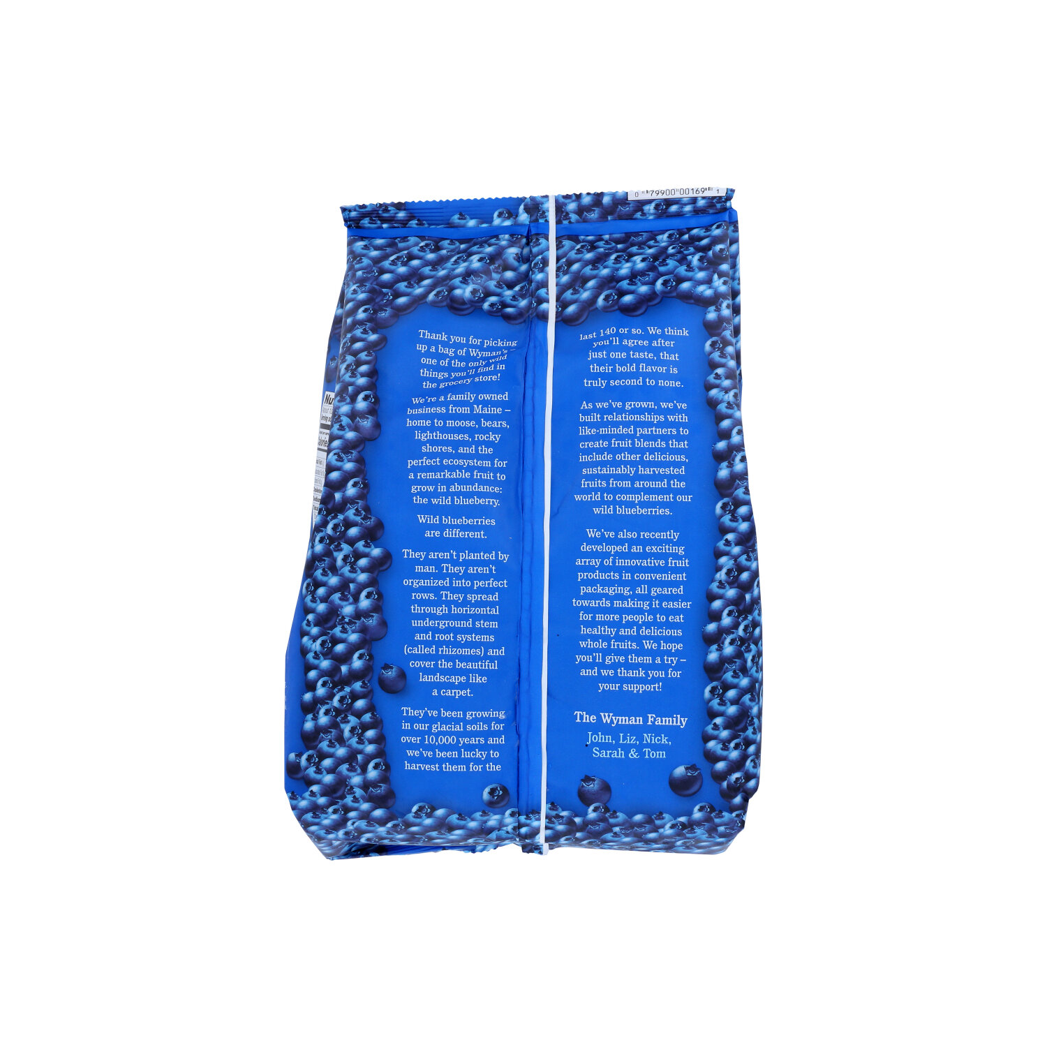 WYMAN's Frozen Fruit Wild Blueberries - 3 Pound - 1 Count