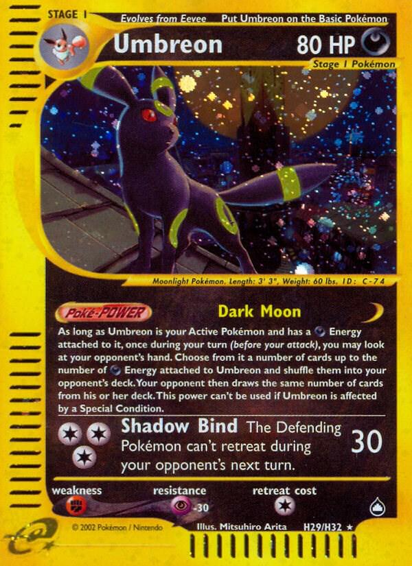 Umbreon #H29 Prices | Pokemon Aquapolis | Pokemon Cards