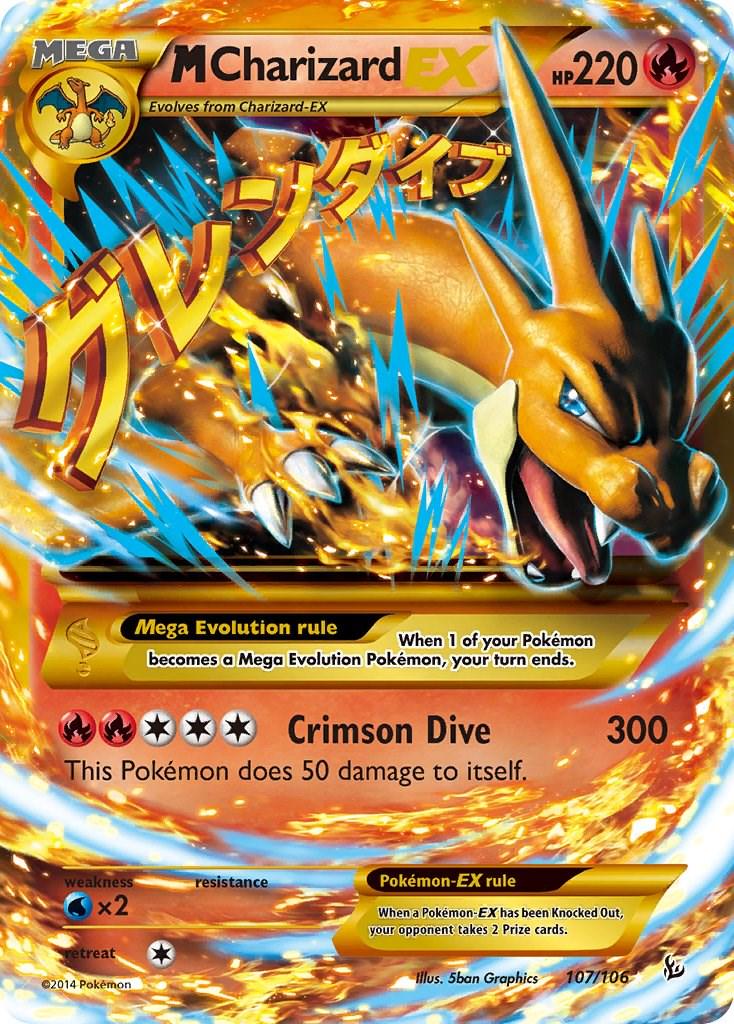 M Charizard EX #107 Prices | Pokemon Flashfire | Pokemon Cards