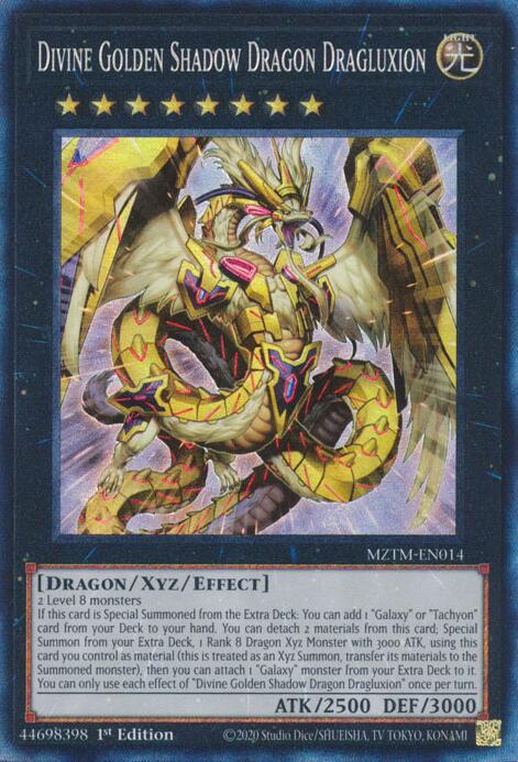 Divine Golden Shadow Dragon Dragluxion [Collector's Rare] MZTM