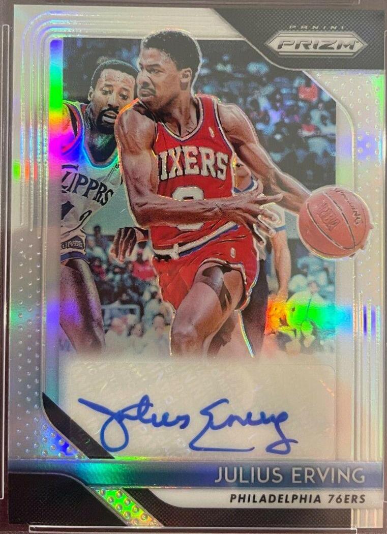 Julius Erving [Silver Prizm] #SJEV Prices | 2018 Panini Prizm
