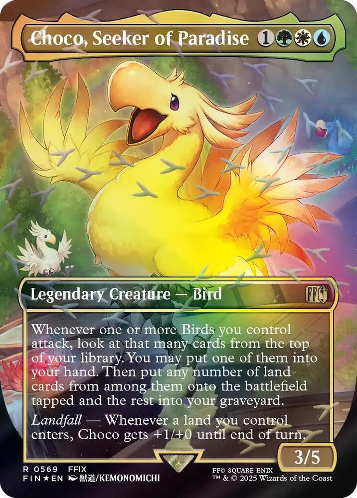 Choco, Seeker Of Paradise [Borderless Foil] #569 Prices | Magic