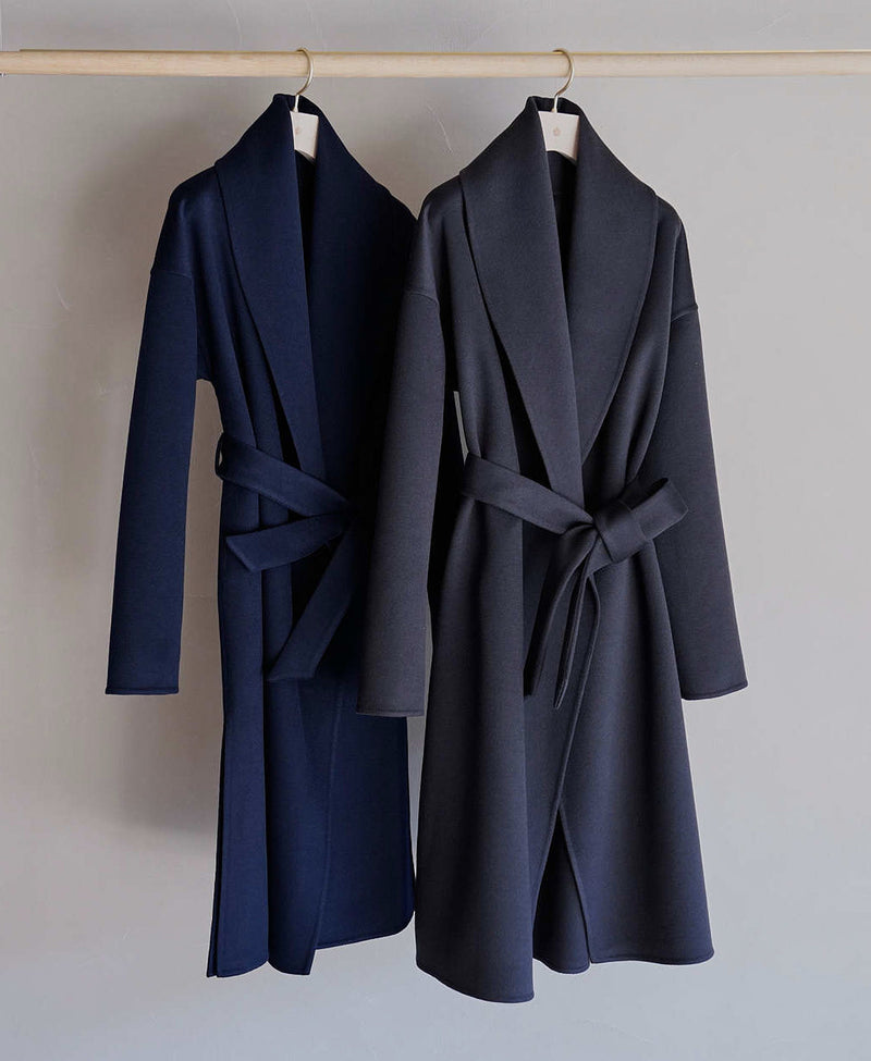 AL-10140/Cashmere-Shawl Wrap Coat – AUXCA. DESIGN ONLINE STORE