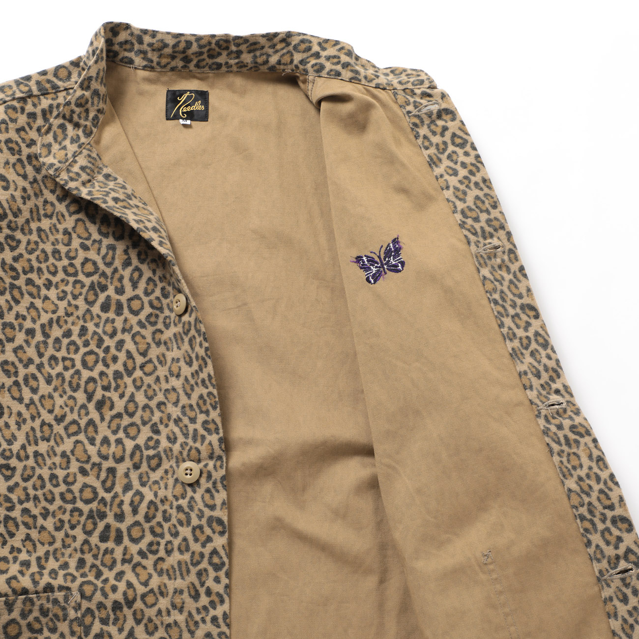 Needles / ニードルズ | Army Shirt - Brushed Sateen - Leopard