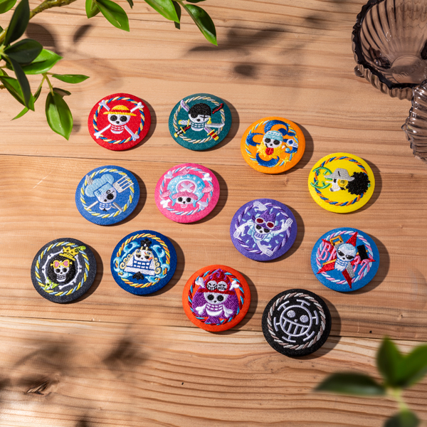 ワンピース】刺繍缶バッジ Vol.2（全12種ランダム1個）: 雑貨｜東映