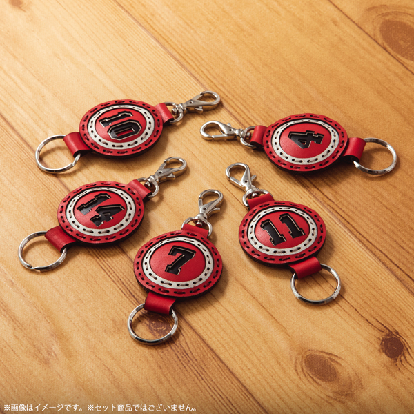 湘北ユニフォーム レザーキーホルダー（Ojaga Design）赤木剛憲: 雑貨