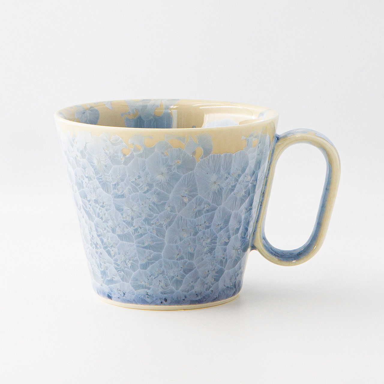 生涯を添い遂げるマグ 京焼 花結晶 銀藤 杉箱入り | Wired Beans
