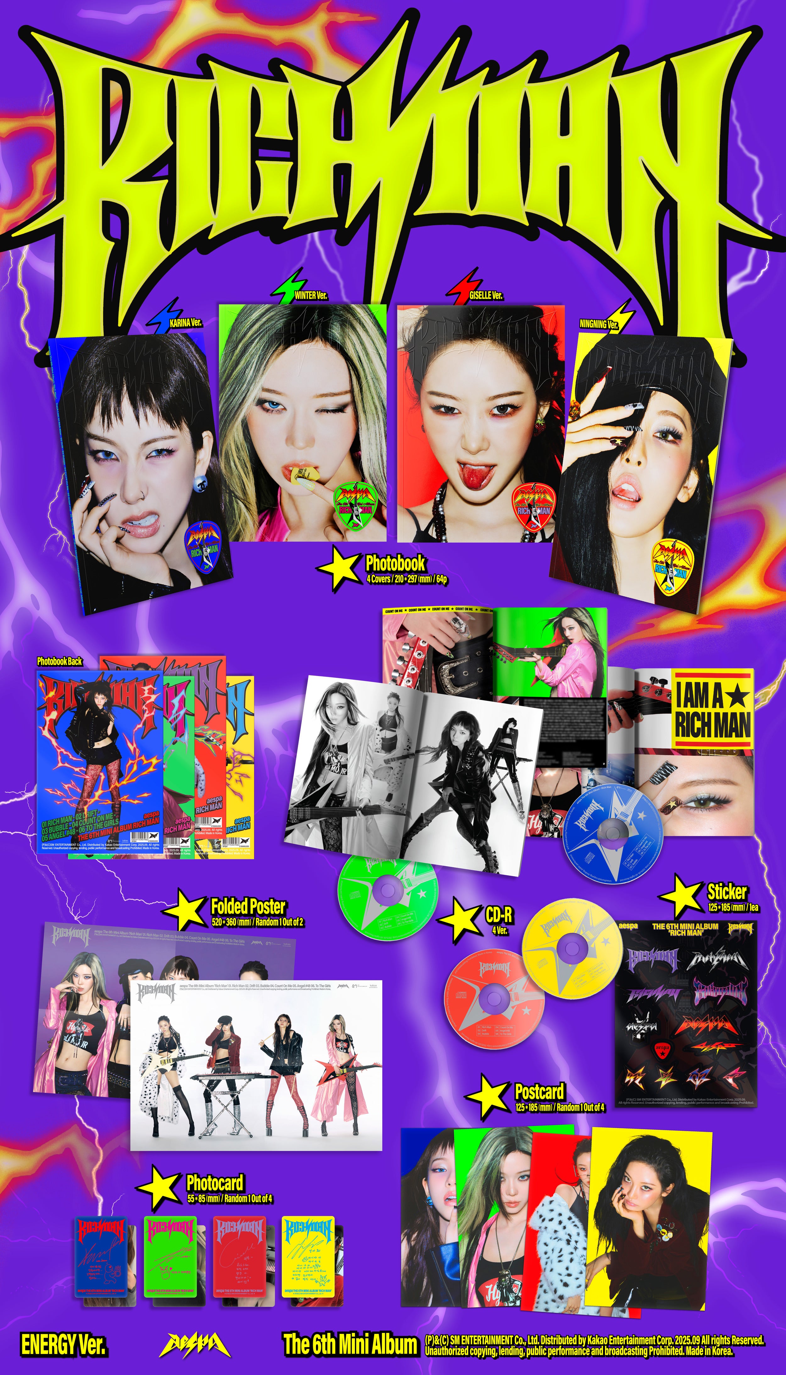 The 6th Mini Album 'Rich Man' (ENERGY Ver.) – ワーナーミュージック