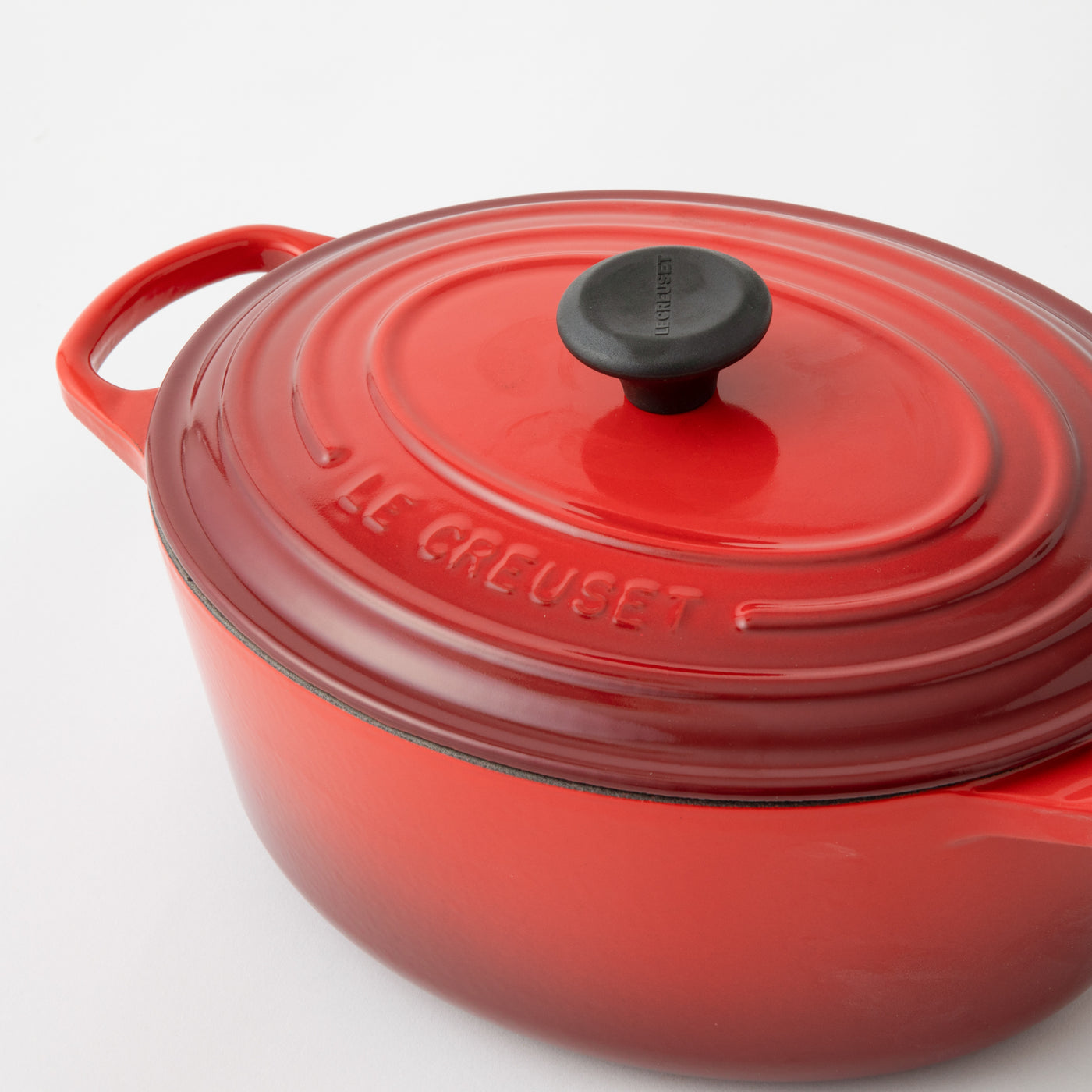 LE CREUSET(ル・クルーゼ) ココット・オーバル 25cm チェリーレッド