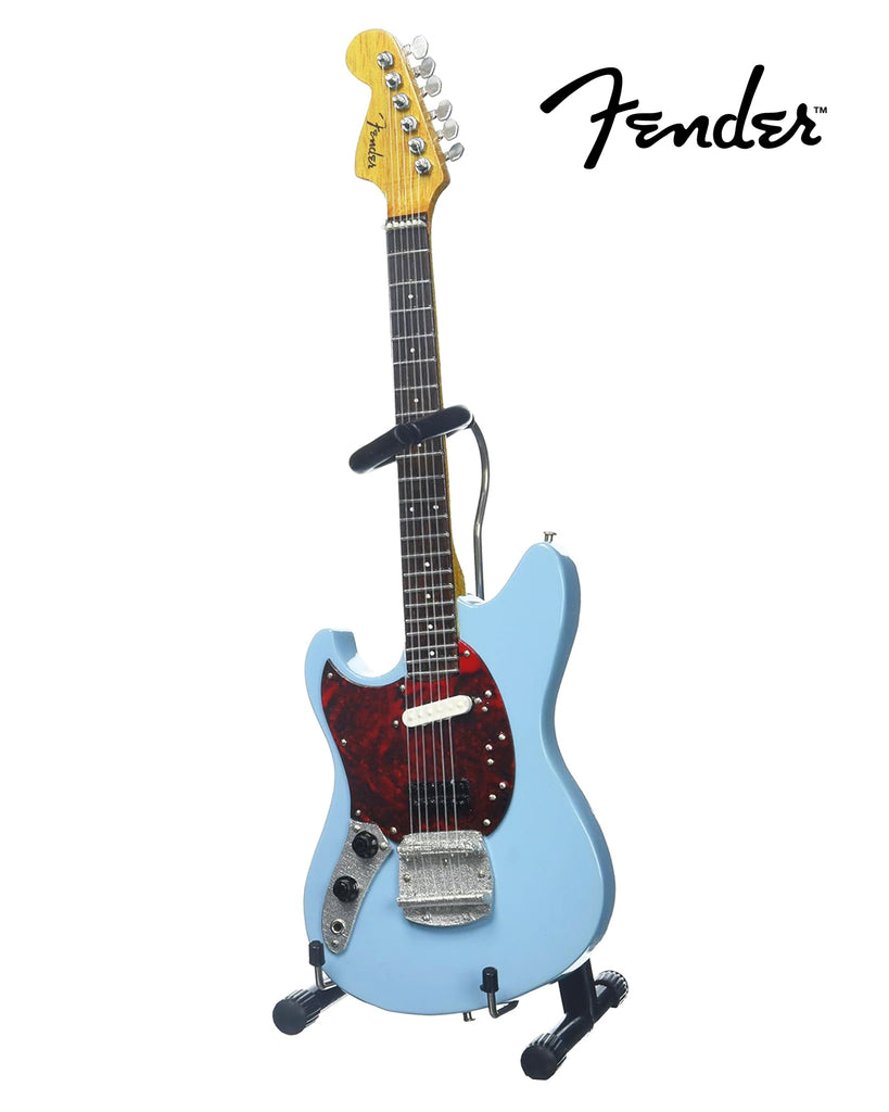 Officially Licensed Mini Sonic Blue Fender™ Mustang™ Guitar