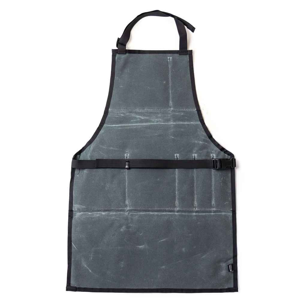 ILE* work apron (waxed grey/x-pac purple) - BLUE LUG ONLINE STORE