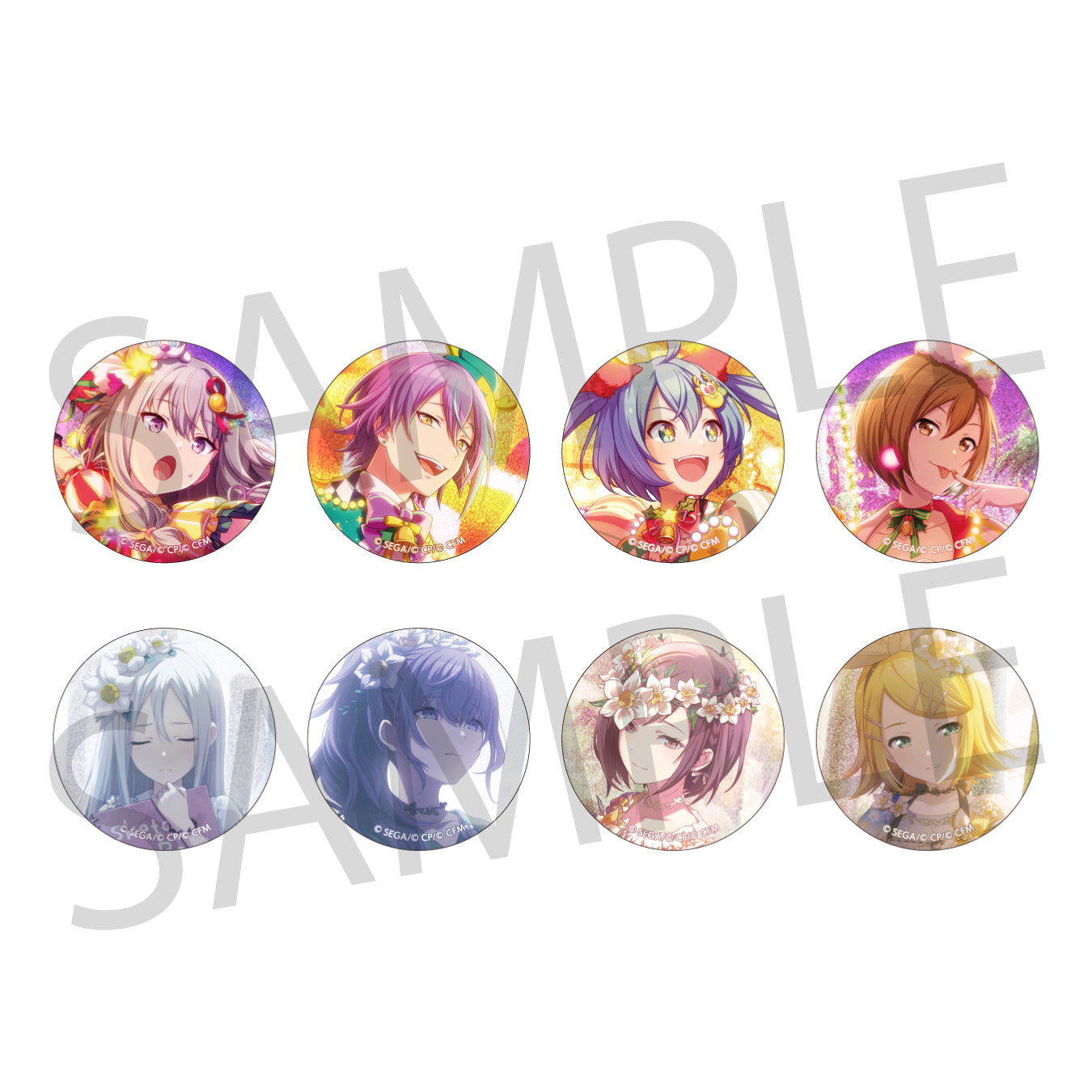 予約商品】【再販】グリッター缶バッジ イベントイラストコレクション