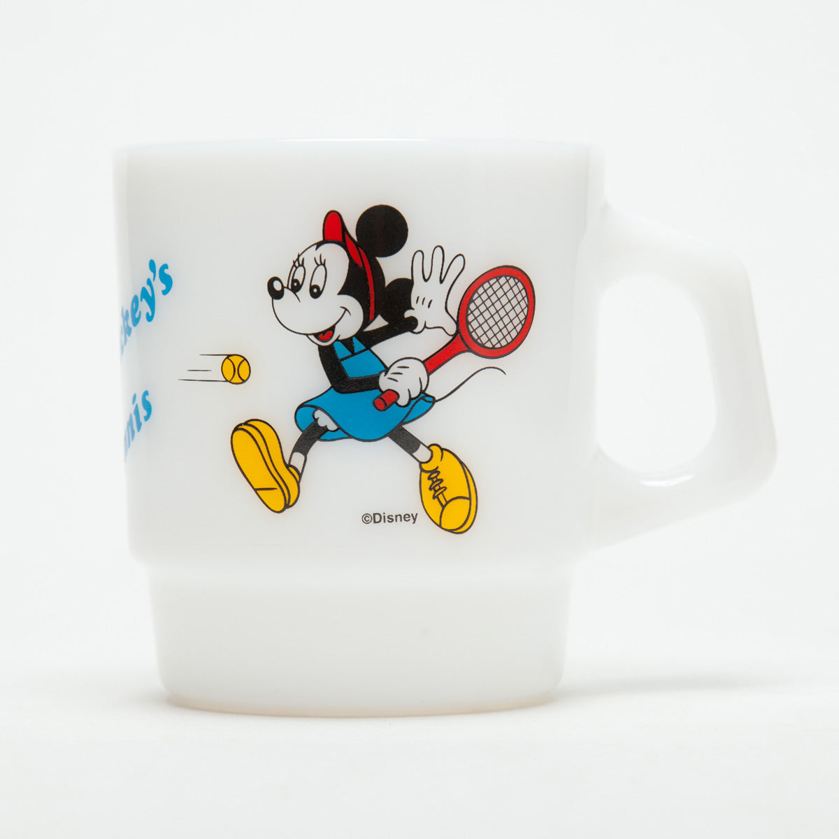 Fire-King スタッキングマグ Disney [Mickey's Tennis] – Fire-King