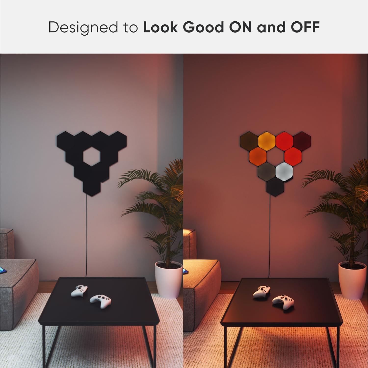 Nanoleaf Shapes ブラックヘキサゴン スターターパック(9枚入り