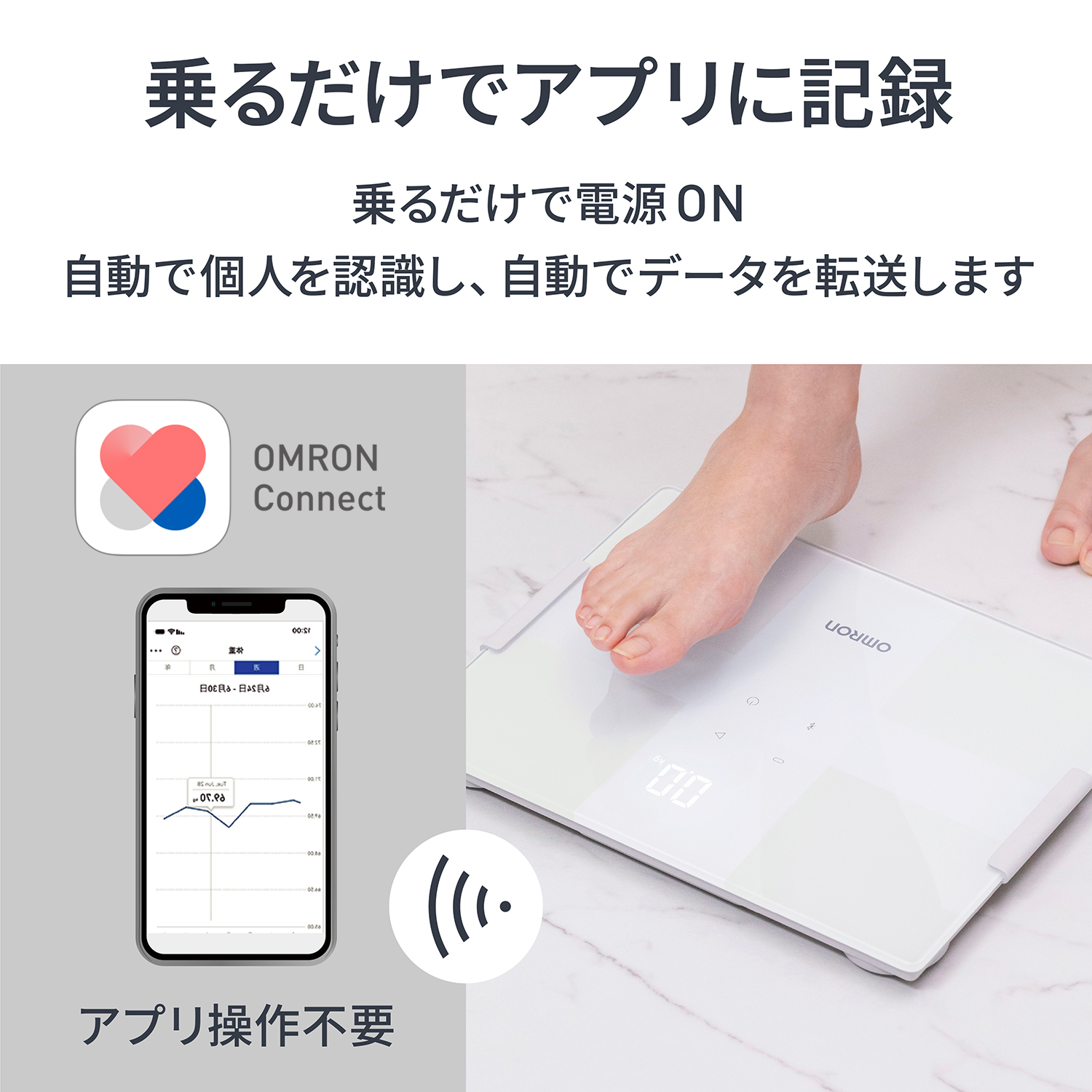 体重体組成計 KRD-503T-W（KRD-508T-W） カラダスキャン ホワイト