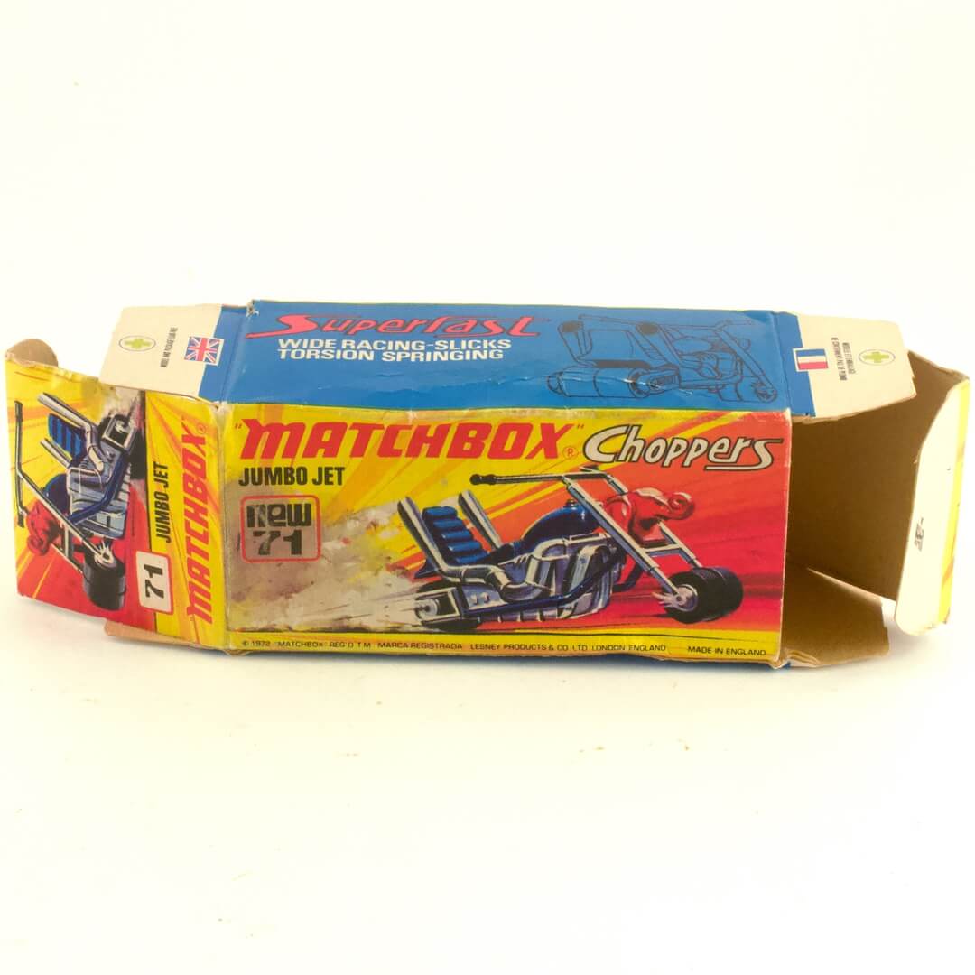 イギリス マッチボックス（matchbox） バイク JUMBO JET Chopper new71