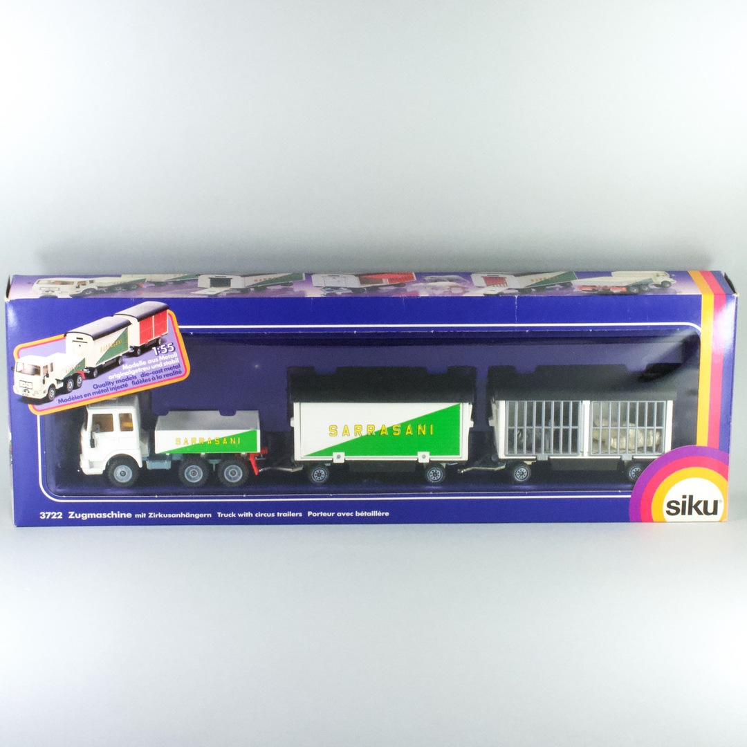 ドイツ ジク（siku） サーカストレーラー Truck with circus trailers