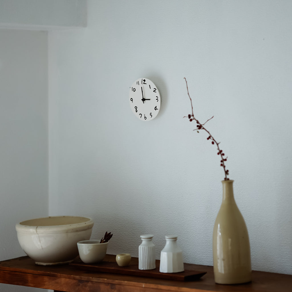 お一人さま2点限り》' About ' wall clock Yuki MIKAMI × 岩㟢紙器