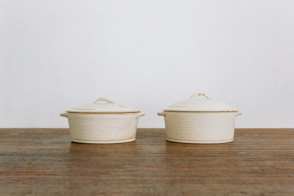 加藤かずみ 耐熱グラタン皿 蓋つき ホワイト ｜くらすこと公式