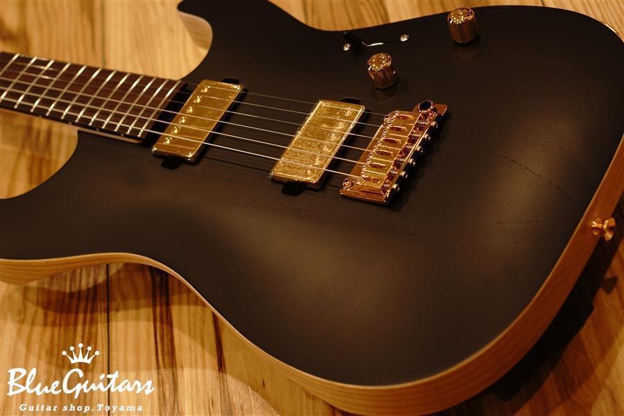 SAITO GUITARS S-622 Ash 2H - Black(Open Pore) | Blue Guitars