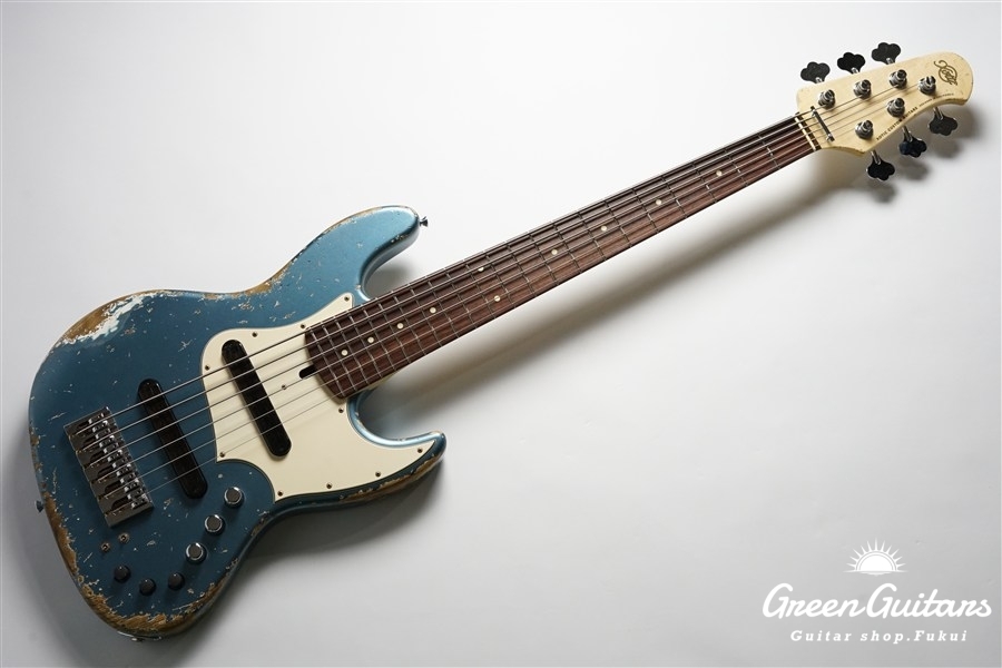 Xotic XJ-1T 6st - Dark Lake Placid Blue / Heavy Aged / Ash | Green