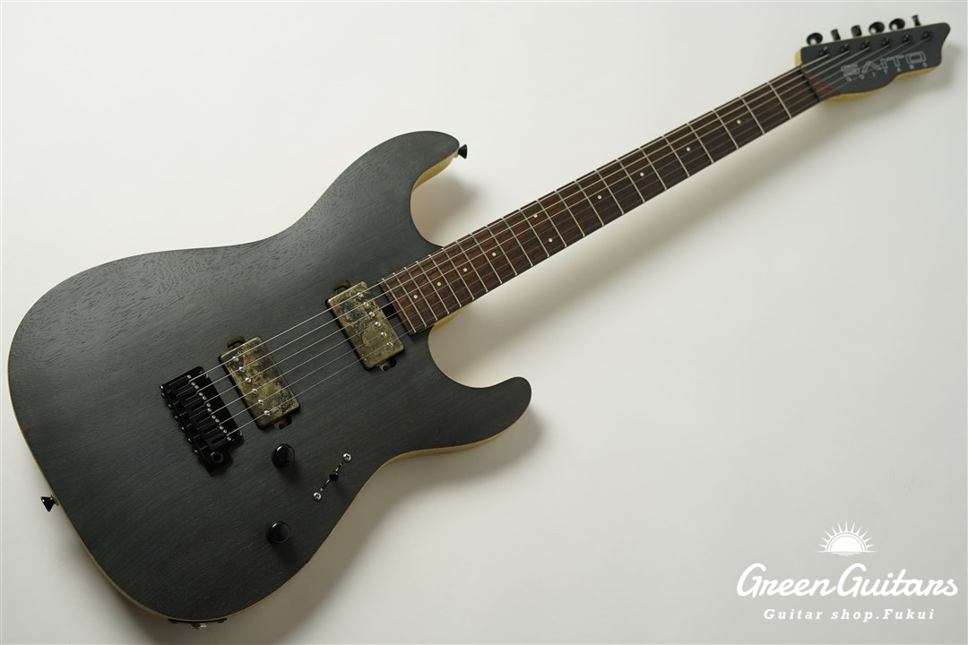 SAITO GUITARS S-622 Extraordinary Korina HH - Trans Black | Green