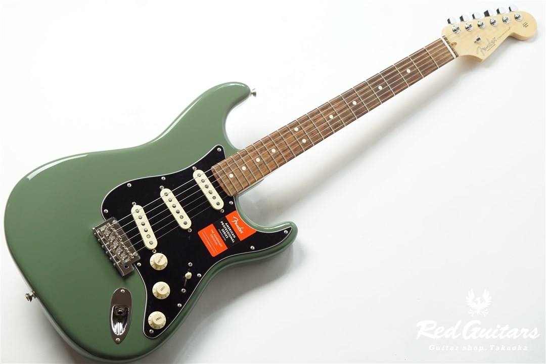 Fender American Professional Stratocaster - Antique Olive | Red