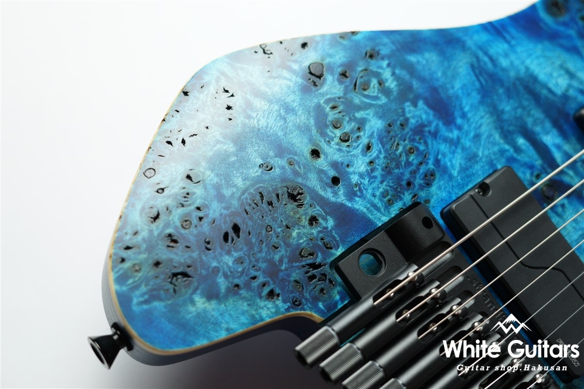strandberg Boden J7 Tremolo Custom Poplar Burl/Swamp Ash – Blue