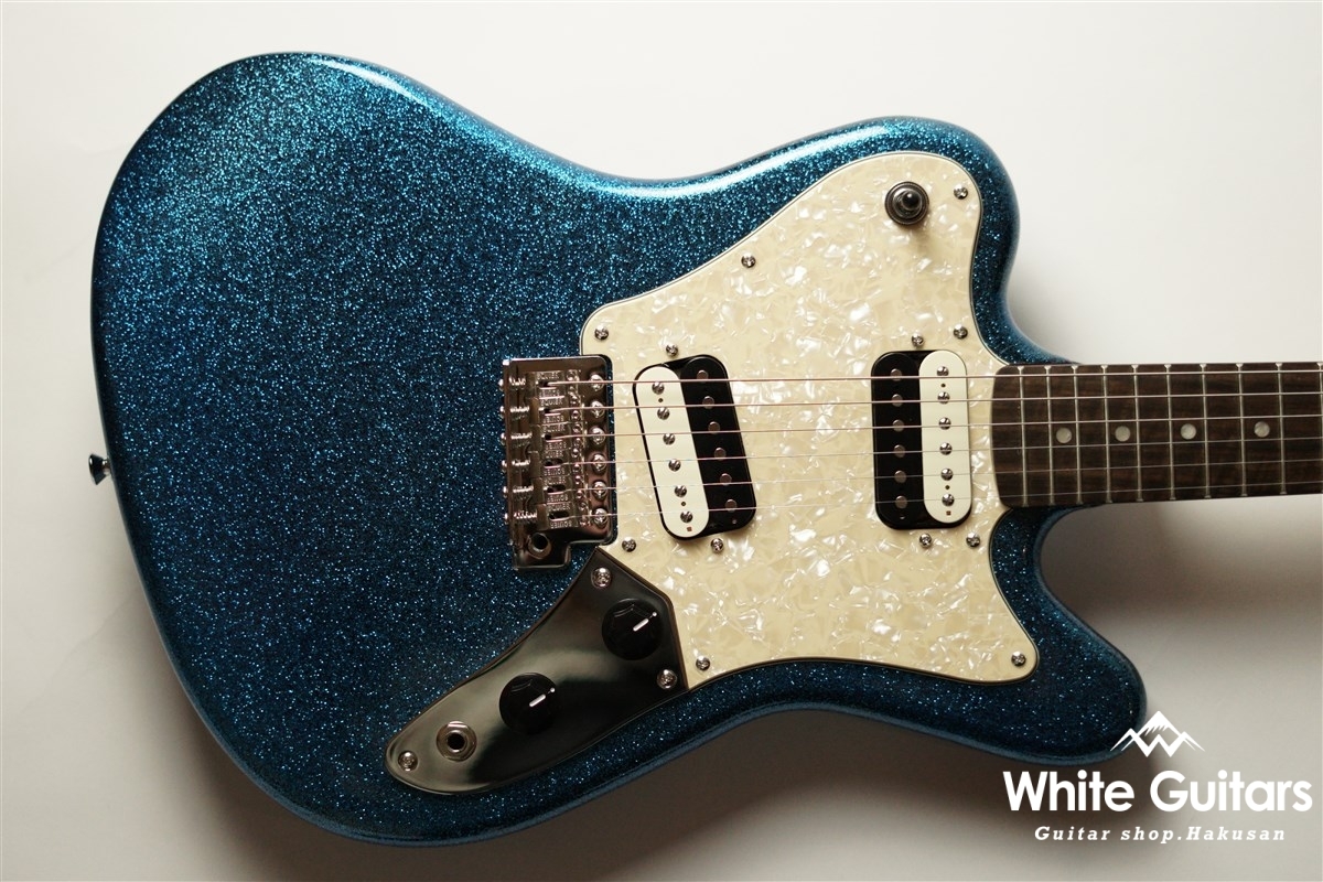 Squier by Fender Paranormal Super-Sonic - Blue Sparkle | White