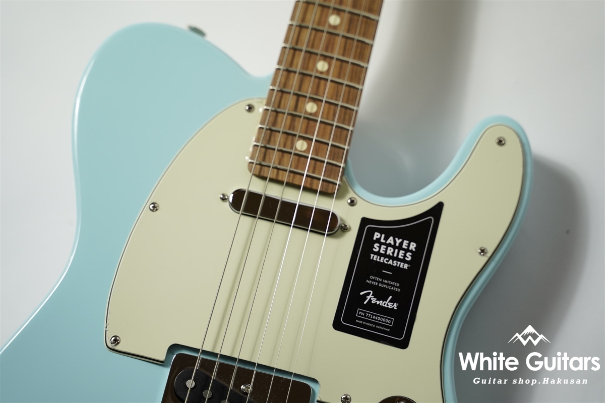 Fender Limited Player Telecaster - Daphne Blue | White Guitars