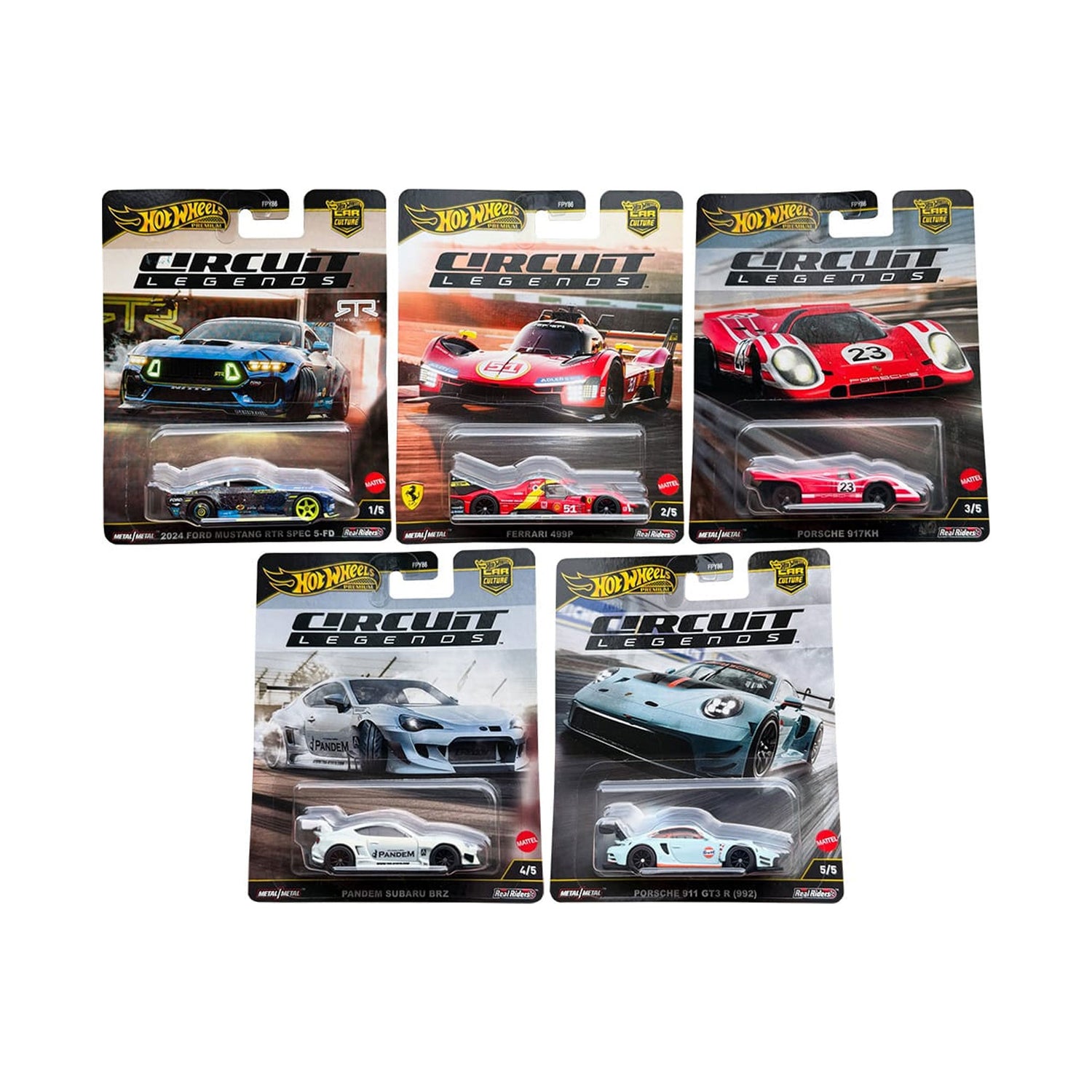 Hot Wheels Premium - Car Culture Circuit Legends - Mix 5 - 2025