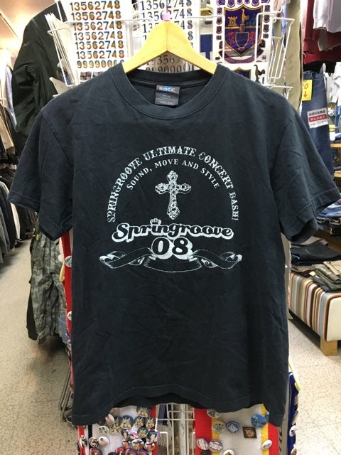 SPRINGROOVE 2008 Tシャツ NE-YO RIHANNA KREVA 黒 L | 高円寺 古着屋
