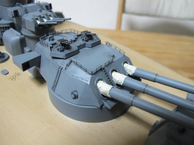 アリイ 1／250 戦艦大和 RC改造～⑧塗装、防水隔壁 | DREAM FACTORY