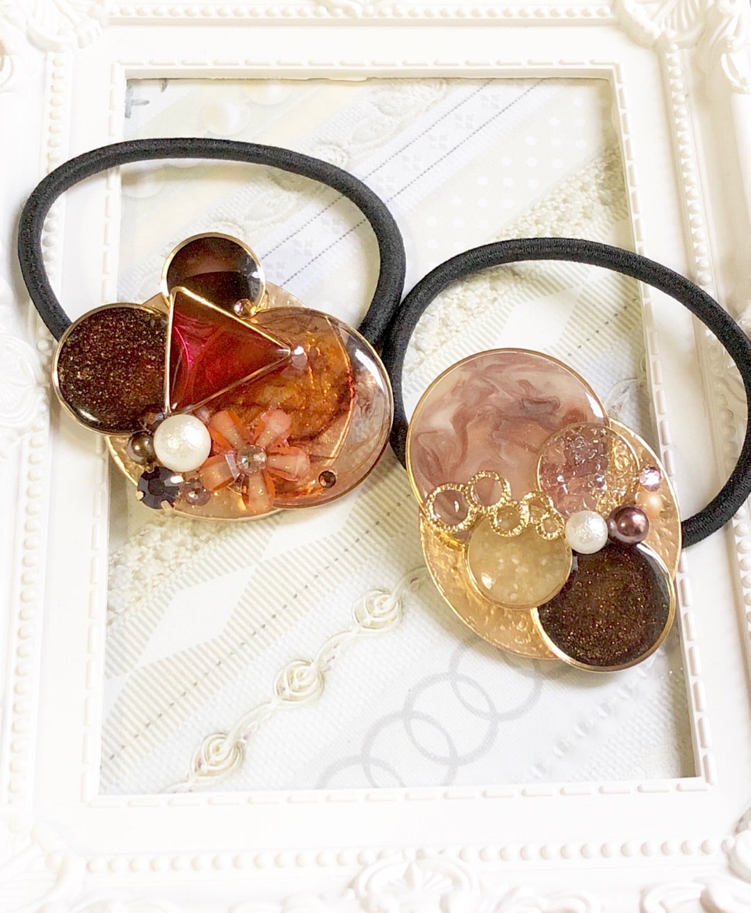 いちご レジン ハンドメイド ヘアゴム いちご レジン ハンドメイド