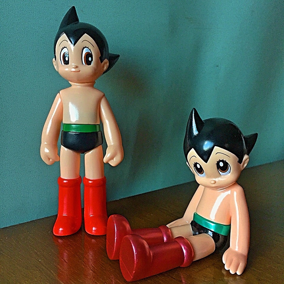 デンボクの鉄腕アトム 二種を一緒に撮影 | 怪獣玩具とカタナとキング